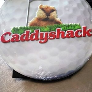 CaddyShack - Round Tin Metal Sign (Man Cave, Shop, Garage) Bushwood Club Gopher